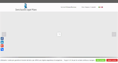Desktop Screenshot of domiciliazionelegalemilano.it