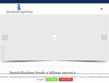 Tablet Screenshot of domiciliazionelegalemilano.it